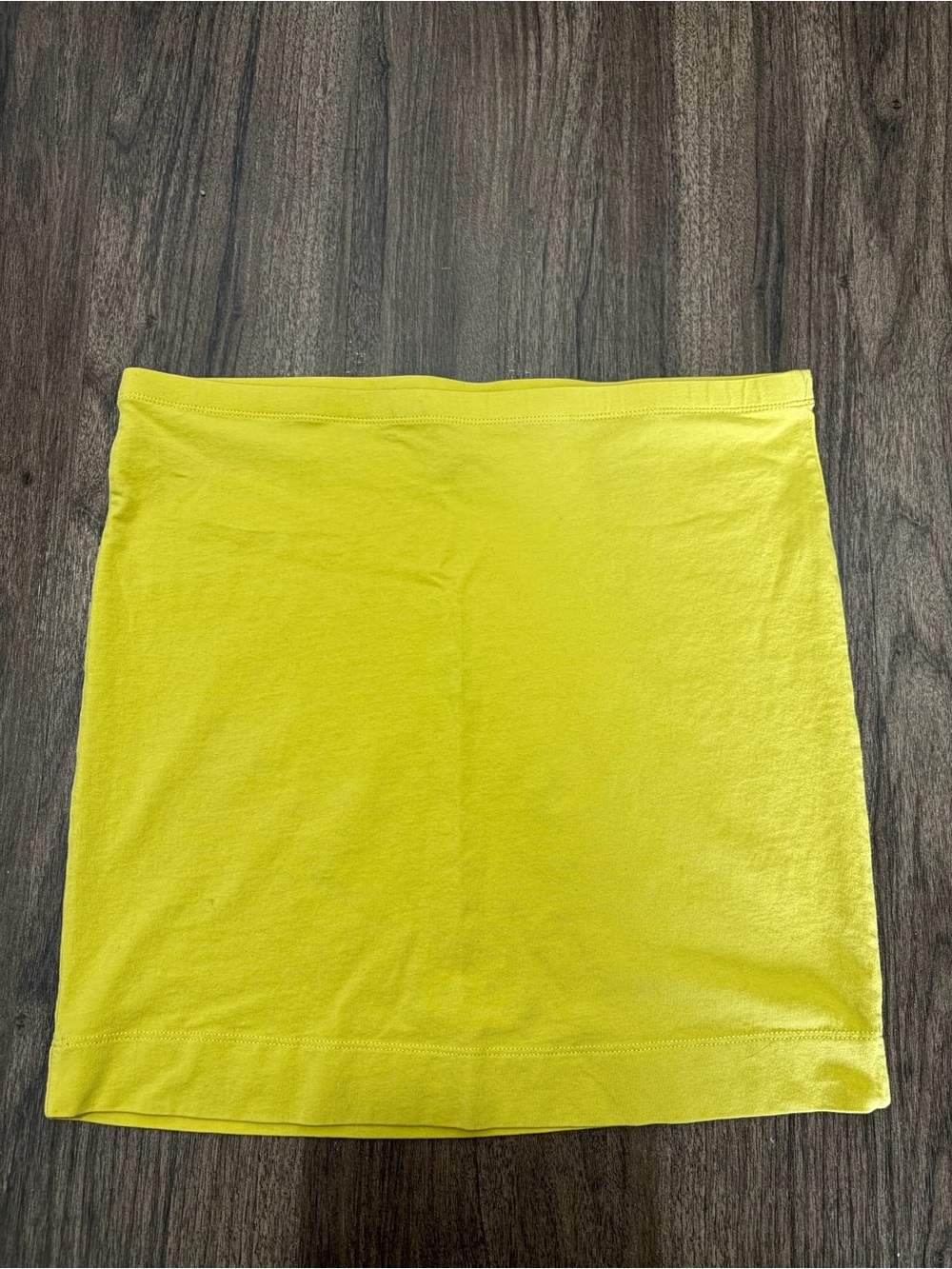 H&M Lemon Yellow Knit Mini Skirt